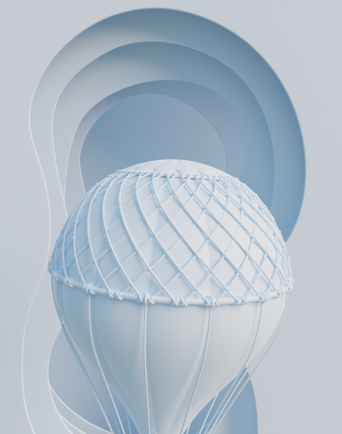 3D illustratie Ballon Close up